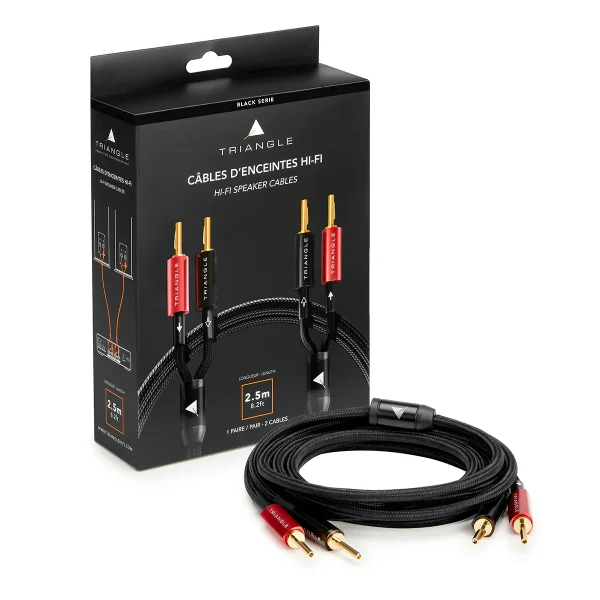 Triangle Black Speaker Cables