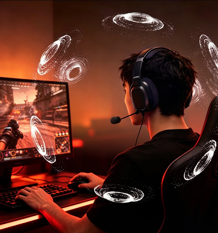 Virtuelni 7.1 surround zvuk FiiO FG3 gejming slušalica