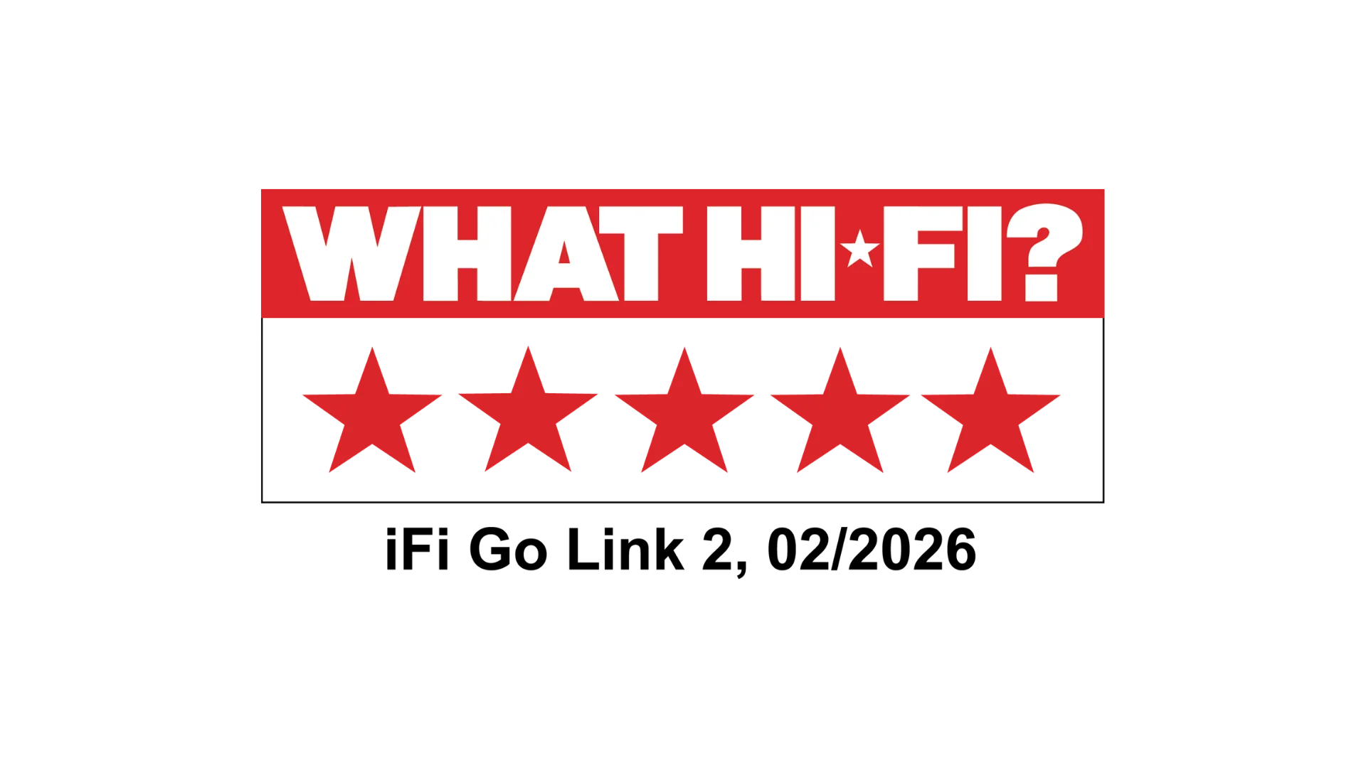 What Hi-Fi pet zvezdica za iFi GO link 2